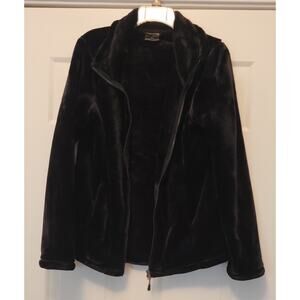 32 Degrees Heat Ladies' Plush Jacket, Black, Size Medium